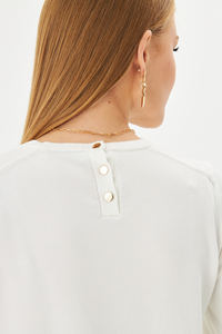 Suéter de cuello redondo para mujer Old Money, Jersey de punto para otoño e invierno, patrón transpirable e informal decorado - Product Image 4