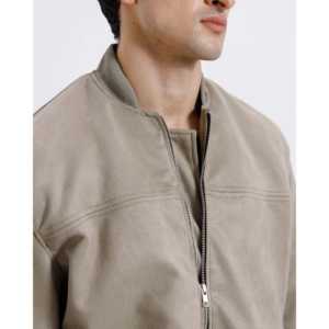 Men's and Women's <b>Suede</b> Varsity <b>Jacket</b> Casual Stand Collar with Hood Embroidered and Dyed Autumn Season Sizes XS to 6XL - Product Image 2