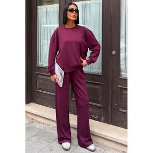 Ensemble décontracté en modal avec découpe décorative au dos, en tissu tricoté, type 10253 - Product Image 4