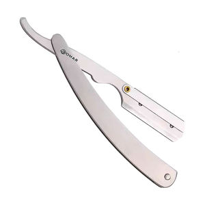 Maquinilla de afeitar de peluquero de alta calidad, maquinillas de afeitar plegables manuales de Color negro, maquinillas de afeitar cortadas de 5,5" - Product Image 2