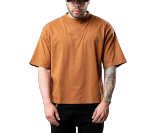 New Fashion 2025 T-<b>shirt</b> Heavyweight 250gsm 100% Cotton Plain Oversized Boxy Fit Men's T <b>Shirt</b> - Product Image 3