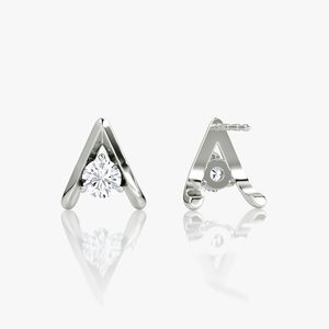 Elegant 925 Silver <b>Moissanite</b> Diamond <b>Earrings</b> Factory Direct Supply - Product Image 2