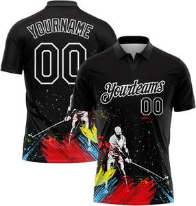 Venta al por mayor OEM hombres de algodón de alta calidad para polos impresos personalizados o sublimados de talla grande técnica bordada - Product Image 1