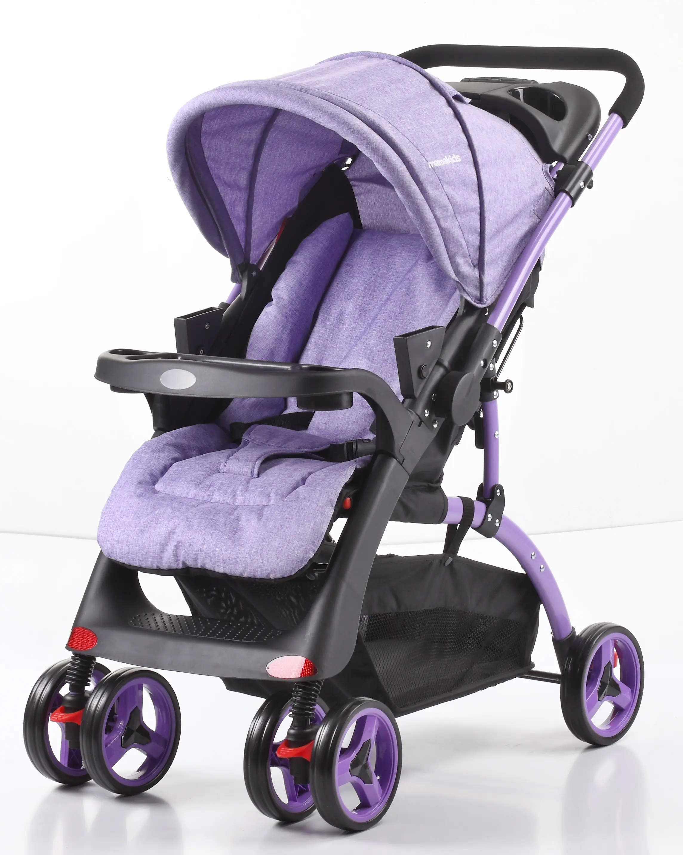 Venda imperdível carrinho de bebê dobrável com assento grande para carrinho de bebê de 0 a 48 meses