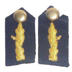 OEM Gorget-Parche de cuello con botón de latón, parche de cuello con Clips dorados de latón, uniforme de oficial, venta al por mayor - Product Image 1