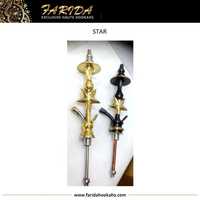 Chicha Mini Farida Star en Laiton de Luxe 2025, Qualité Supérieure, Finition Laquée, Gravure Manuelle Profonde, Style Égyptien Unique