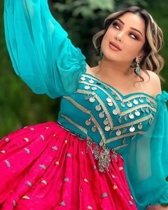 Robe de fête et de mariage afghan en velours afghan fait à la main traditionnel brodé pour femmes robe tribale taille personnalisée robes pour femmes à vendre 122 - Product Image 2