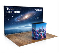 Boîte à lumière en PVC facile à installer, signalétique LED pour bureaux et centres commerciaux, panneau graphique amovible pour la promotion et l'affichage d'événements