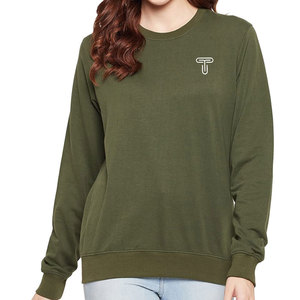 Sudadera con serigrafía de ajuste regular para mujer, las últimas sudaderas de tela de punto informales, ropa de invierno de los fabricantes - Product Image 1