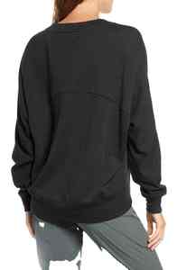 Custom <b>Women's</b> <b>Black</b> Printed Workout Sweatshirt High Quality Latest Design Streetwear - Product Image 5