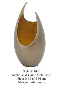 Vase à fleurs en aluminium pour la décoration de la maison et du bureau Nouveau vase noir rugueux pour la décoration de fleurs fraîches Vases de table modernes - Product Image 2