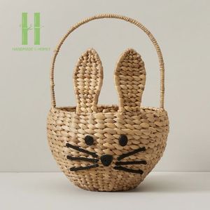 High Quality Rattan Food <b>Container</b> 0-1L Handwoven Kids Easter Holiday Eco Friendly Wicker Bohemian Style Multifunction OEM - Product Image 4