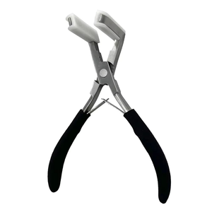 Pince à extensions de cheveux à ruban adhésif, pince en acier inoxydable à surface plane, pince à sceller les extensions à ruban adhésif, outil - Product Image 2