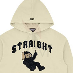 Venta al por mayor de algodón de gran tamaño pulóver en blanco OEM diseño logotipo personalizado impreso Sudadera con capucha de los hombres de peso pesado pulóver con capucha para los hombres - Product Image 4