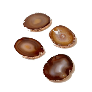 Yellow Agate Stone <b>Coasters</b> Natural Healing Gemstone Mats Handmade by <b>Crystals</b> for Drink Gift From Stone Craft Wholesaler - Product Image 6