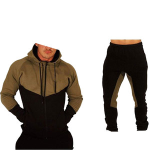Conjunto Deportivo con Capucha para Hombre, Color Sólido, Sudadera Larga Informal con Bolsillos Laterales, Marca Privada Trackstar OEM - Product Image 3