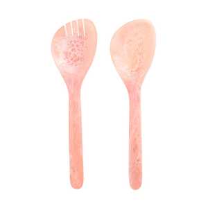 Cuillères de service artisanales en résine dorée, fabriquées en Inde, écologiques, pour salades – Outils de service de qualité supérieure - Product Image 1