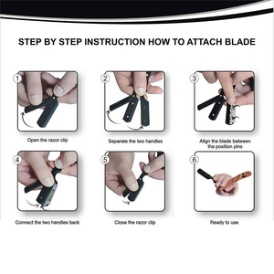 Juego de Instrumentos de Afeitado de Doble Filo de Acero Inoxidable para Barbería, Venta al por Mayor 2026 - Product Image 6