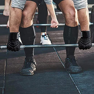 ถุงมือออกกำลังกายผ้าฝ้ายครึ่งนิ้วน้ำหนักเบาสำหรับผู้ชายและผู้หญิงพร้อมฝ่ามือบุนวมที่แข็งแรงรองรับข้อมือสำหรับฝึกยกน้ำหนัก - Product Image 5