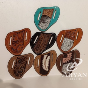 Funda de Cuero Auténtico para Cuchillo de Caza de Bolsillo, Funda Personalizada para Cuchillo de Caza, Cinturón, Venta Al por Mayor - Product Image 1