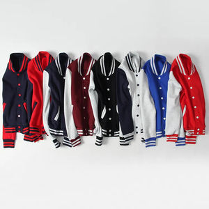 OEM chaquetas para hombre de alta calidad de tela de pana personalizada mantener caliente bomber Letterman béisbol Varsity chaquetas - Product Image 3