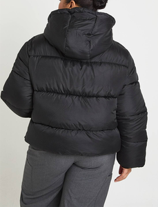 OEM Insulated Formal Style Cropped Women Padded Jacket Custom Causal Reversible 3D Print Sublimation Bubble Winter <b>Coat</b> - Product Image 4