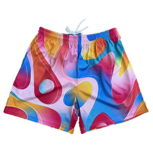 Pantalones cortos de baloncesto de malla polivinílica 100% al por mayor ropa de baloncesto transpirable bordada cosida sublimada de diseño personalizado - Product Image 4