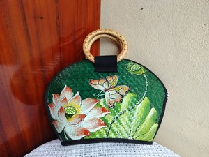 Meilleur prix nouveau produit 2025 sac à main jonc de mer OEM personnaliser nouveau Design jonc de mer sac à main mode pour les femmes de HNH Craft - Product Image 5