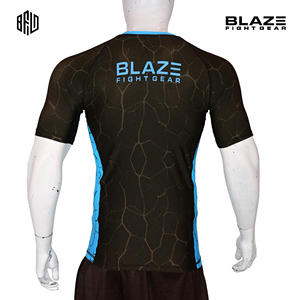 Camisa de compresión BJJ rash guard para hombre para ropa de gimnasio y entrenamiento físico sublimación completa impresa en moq bajo - Product Image 4