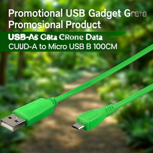 สายดาต้า USB-A เป็น Micro USB B ยาว 100 ซม. สีเขียว ของแถมโปรโมชั่น - Product Image 3