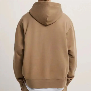 Pull à capuche thermique 100% coton pour hommes de haute qualité polaire éponge française poids lourd 500gsm hiver fermeture éclair surdimensionné tombé - Product Image 4