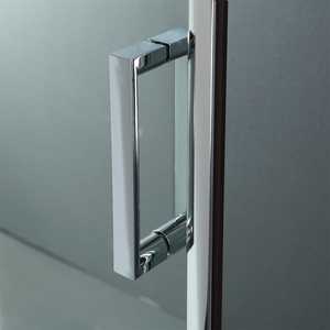 Porte de douche en verre transparent Ferrara 150CM avec deux panneaux - Product Image 5