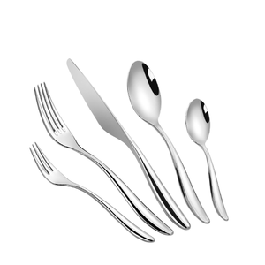 Ensemble d'argenterie de collection de couverts en métal de qualité supérieure comprenant une fourchette couteau cuillère couverts finis en or pour hôtel maison restaurant - Product Image 4