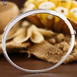 0.60 CT diamant rond taille brillant or blanc 18 carats | Bracelet diamant Cvd/Hpht diamant laboratoire pierre bijoux - Product Image 5