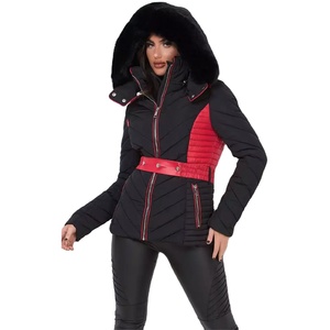 <b>Hooded</b> puffer <b>jacket</b> women <b>padded</b> down winter <b>jacket</b> with custom logo quilted bubble <b>jackets</b> - Product Image 1