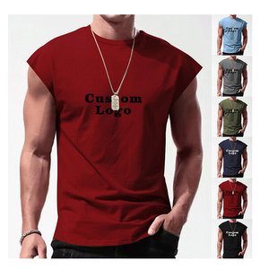 เสื้อกล้ามผู้ชายคอกลมเสื้อออกกำลังกาย2023ออกกำลังกายในยิมดีไซน์ที่ดีที่สุด - Product Image 5