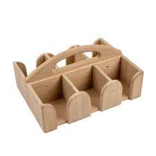 Ensemble de plateaux en bois multifonctionnels, porte-boissons en bois adapté aux moments de thé et de café - Product Image 4