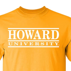 T-shirts personnalisés à impression Howard University T-shirts graphiques unisexes en coton de haute qualité avec logo Vêtements en gros - Product Image 4