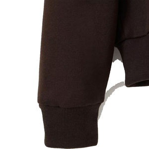 Premium Quality Customized <b>Brown</b> Winter Fleece Full <b>Zip</b> up Rhinestone <b>Hoodies</b> with Butterfly Design on Front and Pockets - Product Image 3