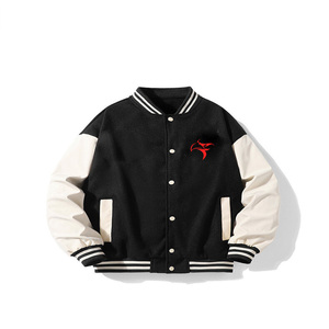 Chaquetas universitarias personalizadas, chaqueta holgada con hombros descubiertos y letras de béisbol con revestimiento de Pakistán, precio de fabricación competitivo - Product Image 4