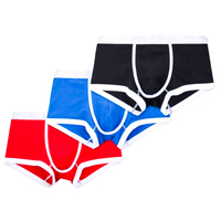 Boxers pour hommes en coton et élasthanne de haute qualité, taille haute, respirants, écologiques, jetables, avec impression personnalisée sur la ceinture, tailles S-3XL
