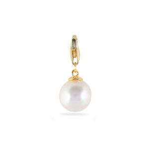 Boucles d'oreilles Milano en perles de culture d'eau douce, charme 9 mm - Product Image 2