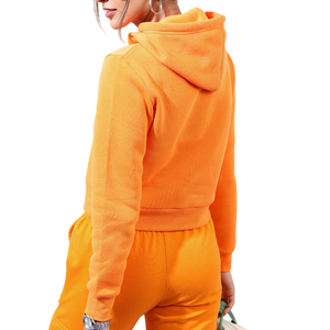 Sweat à capuche court Activewear pour femmes fabriqué à partir de tissu de qualité pour les entraînements, les promenades ou les journées de détente confortables-Service de gros - Product Image 2