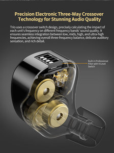 CCA Trio hybride IEM 3DD dynamique <span class=keywords><strong>haut</strong></span> <span class=keywords><strong>de</strong></span> <span class=keywords><strong>gamme</strong></span> accordable dans l'oreille HiFi écouteur moniteur interrupteur réglage <span class=keywords><strong>filaire</strong></span> <span class=keywords><strong>casque</strong></span> - Product Image 5
