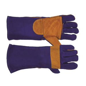 Guantes de soldadura de cuero de seguridad duraderos resistencia al calor diseño premium razonable recién llegado guantes de soldadura más vendidos - Product Image 5