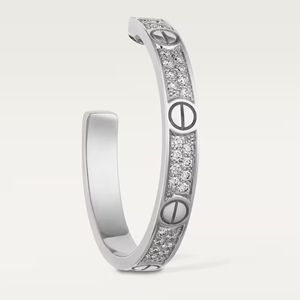 Round Cut Moissanite <b>Cute</b> C Style Hoop <b>Earrings</b> for Women - Product Image 3