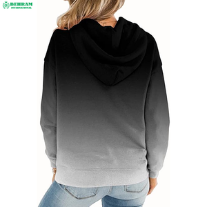 Nouveaux sweats à capuche à épaules tombantes de haute qualité 2026 pour femmes – Meilleur design en tissu tricoté uni polyester/coton - Product Image 2
