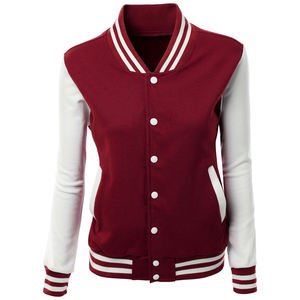 2025 invierno Letterman mujer chaqueta abrigo señora chaqueta personalizada cuero recortado transpirable algodón polar mujeres Varsity chaquetas - Product Image 1