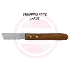 Pet <b>Hair</b> Grooming Cutting Stripping Knife Professional Stainless Steel Pet Grooming Striping Knife with Wooden Handle - Product Image 3