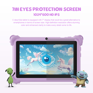 Máy tính bảng trẻ em giá rẻ C Idea <span class=keywords><strong>7</strong></span> inch màn hình IPS Android, bộ nhớ TF 512GB, dùng cho giáo dục, kèm bao da (màu tím) - Product Image 3